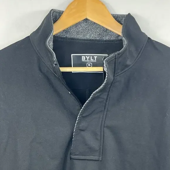 BYLT Black Elite Fairway Pullover Jacket Size XL Performance Golf